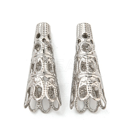 Non-Tarnish Hollow 304 Stainless Steel Bead Cone STAS-L273-02P-1
