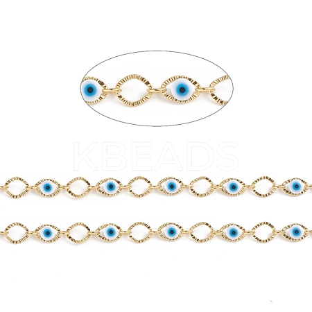 3.28 Feet Handmade Brass Oval Link Chains X-CHC-E021-03A-1