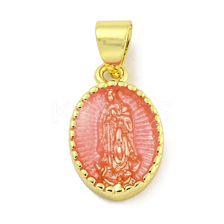 Rack Plating Brass Enamel Pendants KK-B091-15D-1