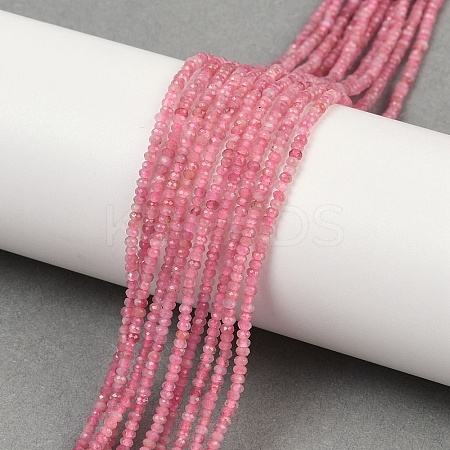 Natural Pink Tourmaline Beads Strands G-P553-F05-01-1