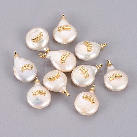 Natural Cultured Freshwater Pearl Pendants PEAR-F008-48G-1