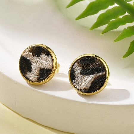 304 Stainless Steel Stud Earrings for Women EJEW-K268-14G-1