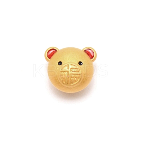 Frosted Alloy Beads PALLOY-WH0094-09-1