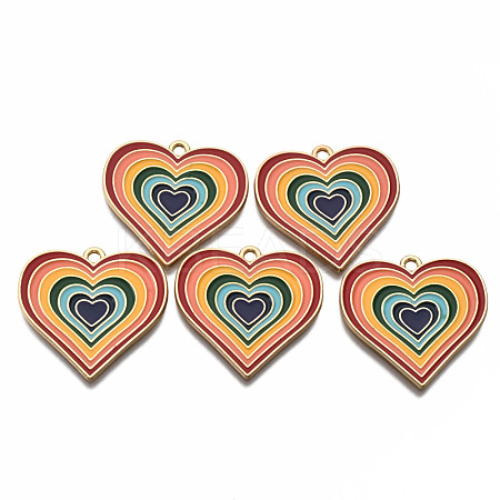 Alloy Enamel Pendants ENAM-T011-110A-NR-1