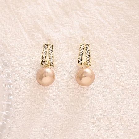 Imitation Pearl Bead Dangle Earrings for Women FS-WG85681-72-1