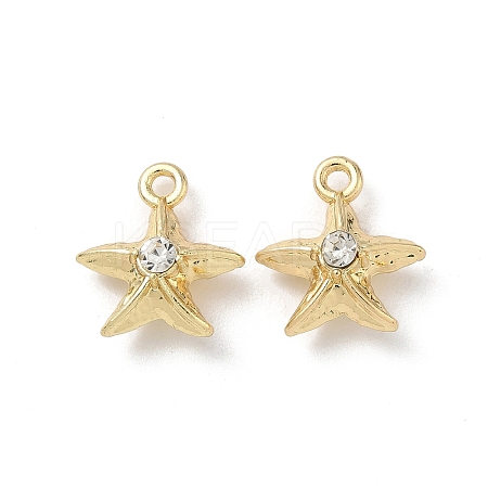 Alloy Rhinestone Pendants FIND-L024-08G-1