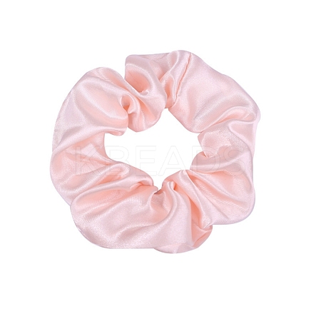 Solid Color Slick Cloth Ponytail Scrunchy Hair Ties PW-WG0966B-02-1