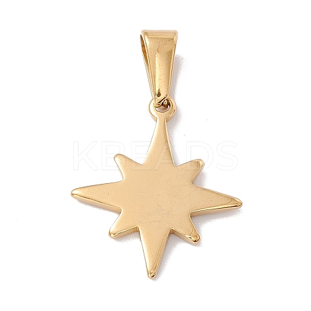 PVD Vacuum Plating 304 Stainless Steel Pendants LS-STAS-G284-05G-1