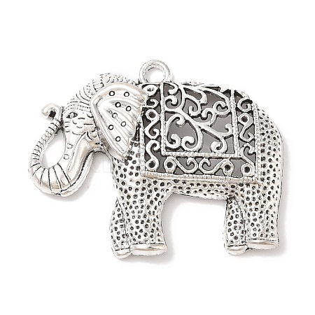 Tibetan Style Alloy Elephant Big Pendants LS-X-TIBEP-Q043-280-RS-1
