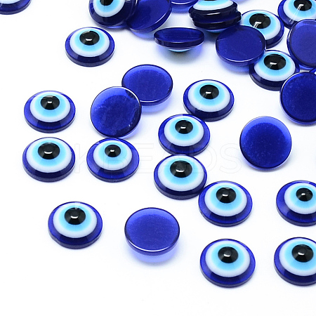 Resin Evil Eye Cabochons X-CRES-S612-18mm-1
