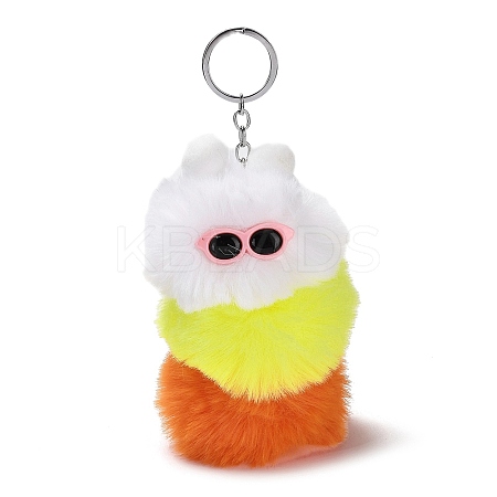 Cute Plush Cloth Worm Doll Pendant Keychains LS-KEYC-P014-B06-1