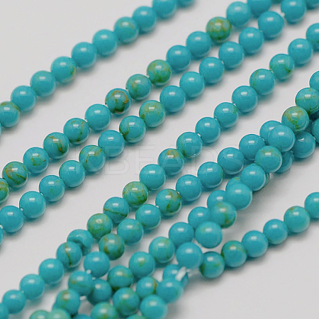 Imported Synthetic Turquoise Bead Strands G-A130-3mm-L05-1-1
