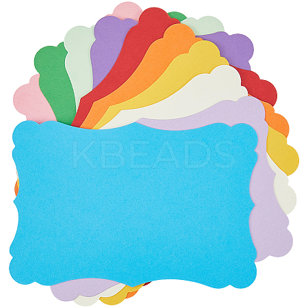 50Pcs 10 Colors DIY Paper Blank Greeting Cards AJEW-CP0010-26A-1