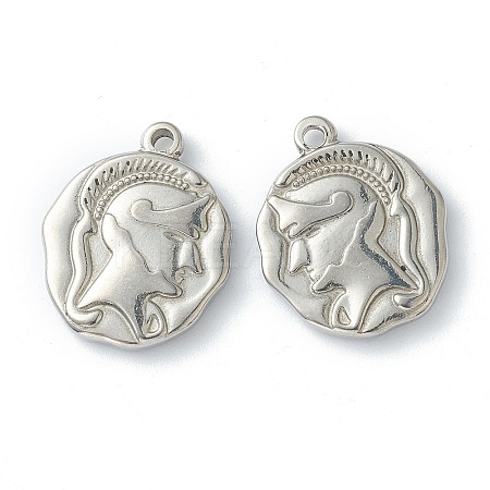 Non-Tarnish 304 Stainless Steel Pendants LS-STAS-O145-02P-1
