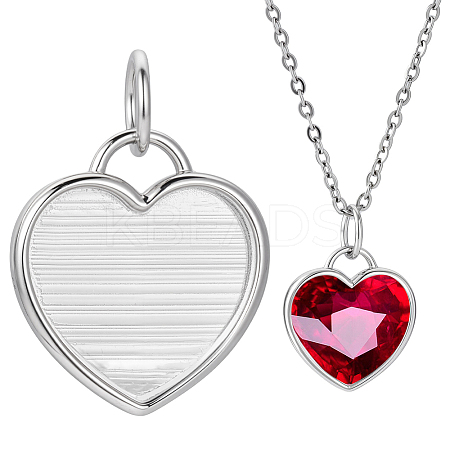 1Pc 925 Sterling Silver Pendant Cabochon Settings STER-BC0003-53P-1