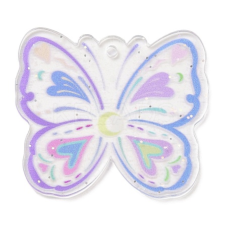 Acrylic Pendants OACR-I008-02B-1