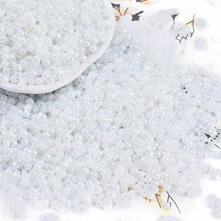 Opaque Colours Luster Glass Seed Beads SEED-K010-04D-1