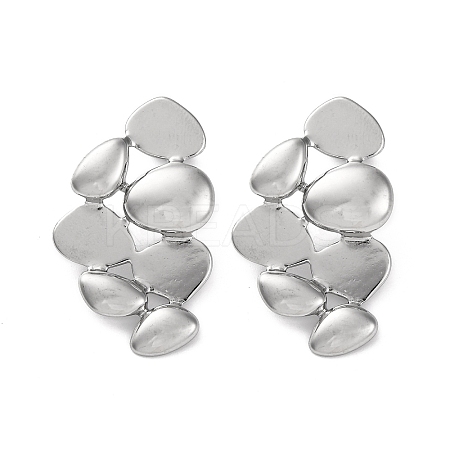 304 Stainless Steel Stud Earrings EJEW-K295-15P-1