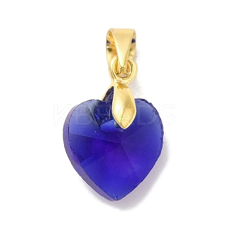 Brass Glass Pendants KK-Z073-14G-02-1