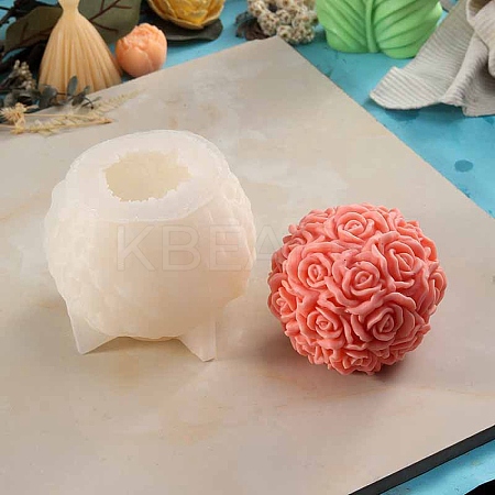Rose Flower Ball Candle Molds LS-CAND-NH0001-02C-1