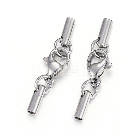 Tarnish Resistant 304 Stainless Steel Lobster Claw Clasps LS-STAS-P146-A10-2.0mm-1