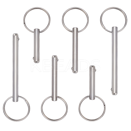 6Pcs 3 Styles 316 Surgical Stainless Steel Ball Pin STAS-AR0002-67-1