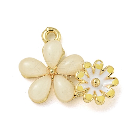 Rack Plating Alloy Enamel Pendants FIND-M033-08A-01-1