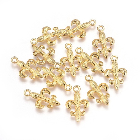 Tibetan Style Alloy Metal Fleur De Lis Pendants LS-EA8747Y-G-1