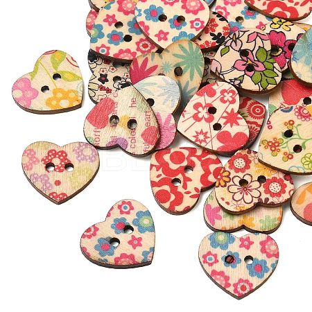 Sweetheart Painting Buttons with 2-hole NNA1131-1