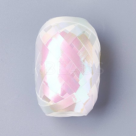 Single Face Laser Balloons Ribbon LS-SRIB-WH0003-D01-1