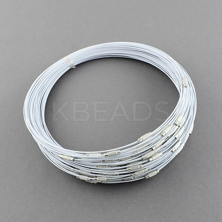 Steel Wire Bracelet Cord DIY Jewelry Making TWIR-R004-22-1