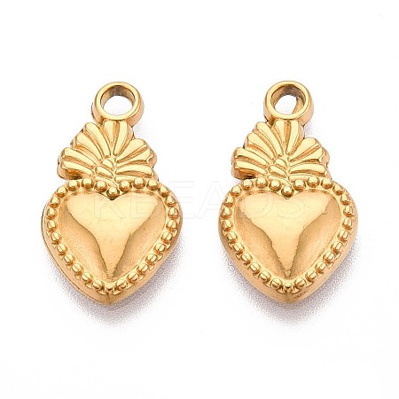 304 Stainless Steel Pendants STAS-T065-26B-G-1
