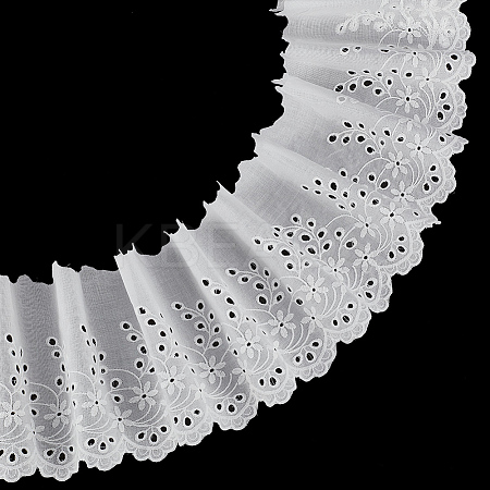 5 Yards Cotton Embroidery Flower Ribbons OCOR-MA0001-34A-1