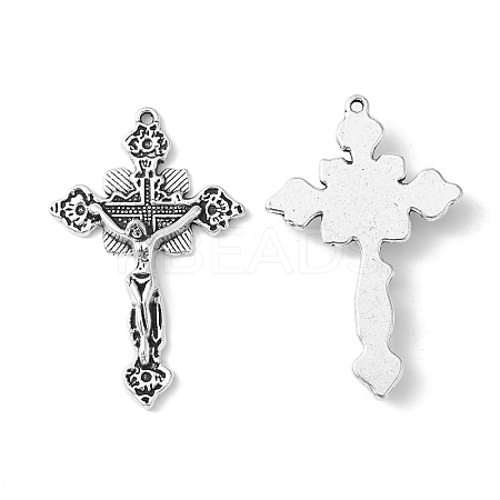 Tibetan Style Alloy Pendants LS-TIBEP-3035-AS-RS-1