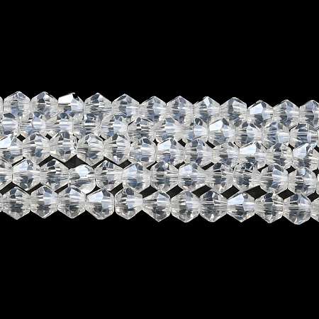 Transparent Electroplate Glass Beads Strands EGLA-A039-T2mm-A13-1