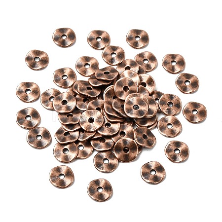 Tibetan Style Alloy Wavy Spacer Beads LS-RLF9350Y-NF-1