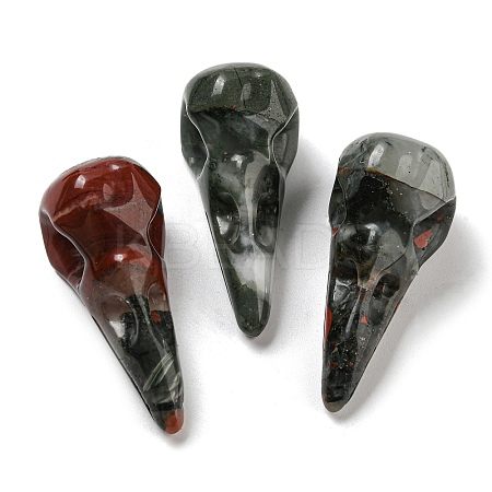 Natural African Bloodstone Pendants G-M417-06B-1