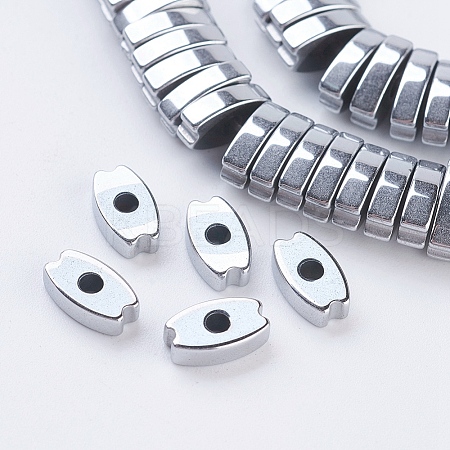 Vacuum Plating Electroplate Non-magnetic Synthetic Hematite Beads Strands G-F534-D02-1
