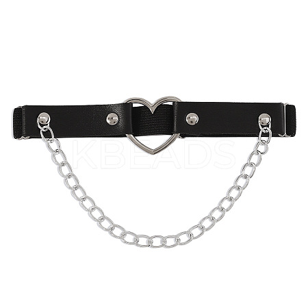 Imitation Leather Tassel Alloy Leg Chain WGF1871-01-1