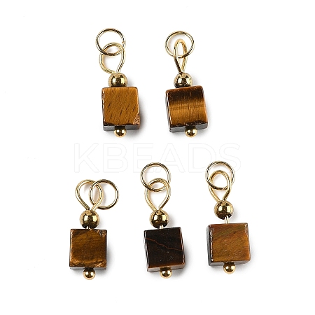 Natural Tiger Eye Pendants STAS-Z129-01G-08-1