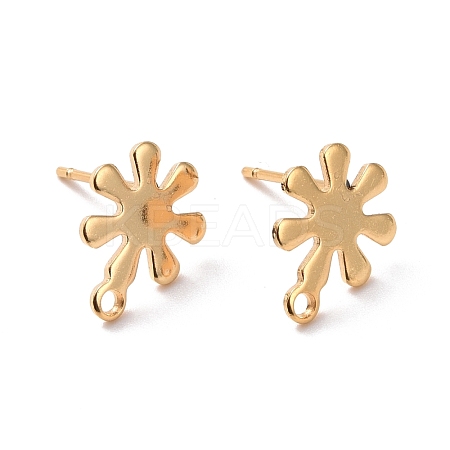 201 Stainless Steel Stud Earring Findings STAS-K241-06G-1