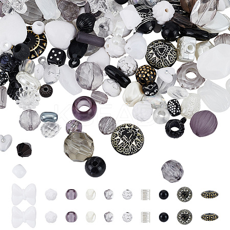 80G 2 Styles DIY Acrylic Beads & Pendants Mobile Phone Wrist Strap Making Finding Kit MACR-GO0001-07-1