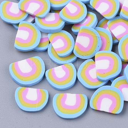 Handmade Polymer Clay Cabochons X-CLAY-S091-031-1