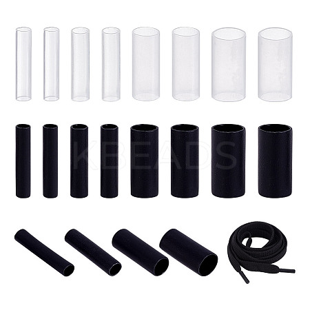 160Pcs 8 Styles Plastic Heat Shrink Tubing DIY-NB0014-12-1