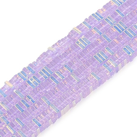 Electroplate Glass Beads Strands GLAA-B023-01A-06-1