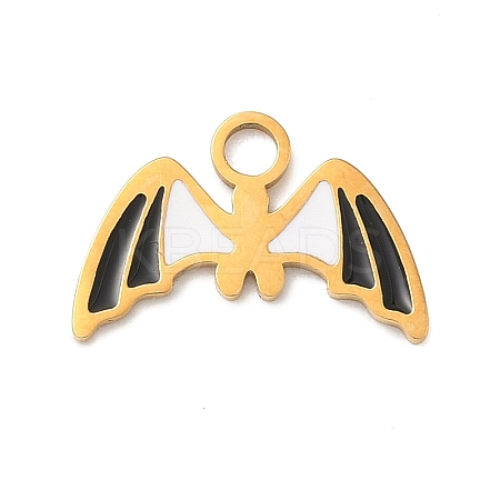 304 Stainless Steel Enamel Halloween Theme Pendants STAS-Z164-03G-04-1