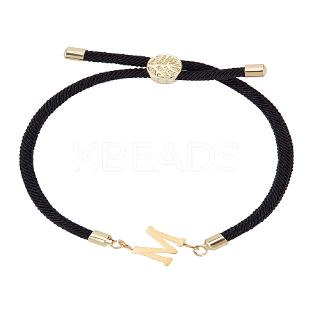 1Pc Adjustable Nylon Cord Slider Bracelets for Women BJEW-LP0001-32M-01-1
