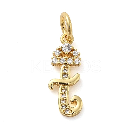 Brass Micro Pave Cubic Zirconia Pendants KK-M273-01G-T-1