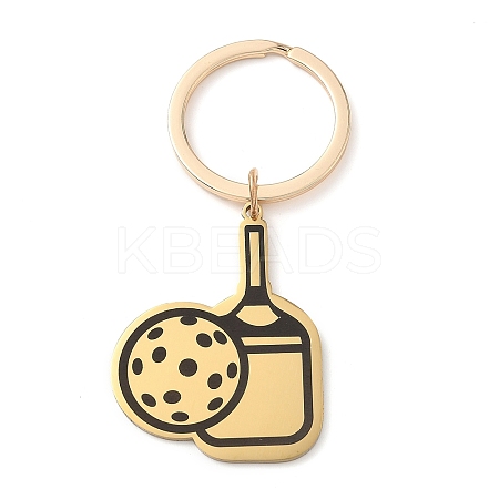 Printed 201 Stainless Steel Paddle Keychains KEYC-H021-01G-1