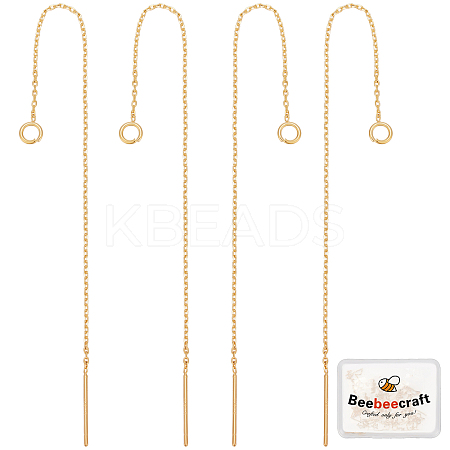 Beebeecraft 10Pcs Brass Stud Earring Findings KK-BBC0002-60-1